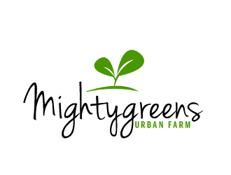 Mightygreens Urban Farm logo design by AamirKhan