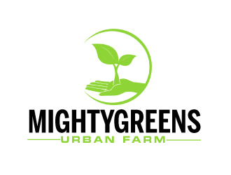Mightygreens Urban Farm logo design by AamirKhan