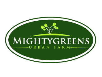 Mightygreens Urban Farm logo design by AamirKhan