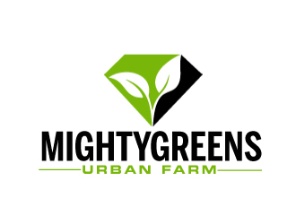 Mightygreens Urban Farm logo design by AamirKhan