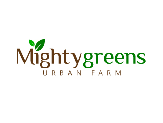 Mightygreens Urban Farm logo design by nexgen