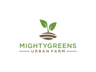 Mightygreens Urban Farm logo design by kaylee