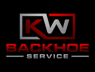 KW Backhoe Service logo design by p0peye