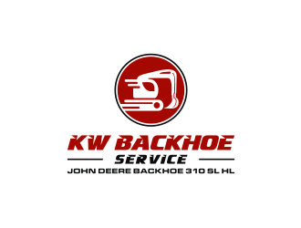 KW Backhoe Service logo design by mbamboex