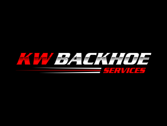 KW Backhoe Service logo design by GassPoll