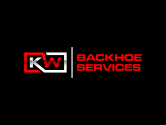 KW Backhoe Service logo design by GassPoll