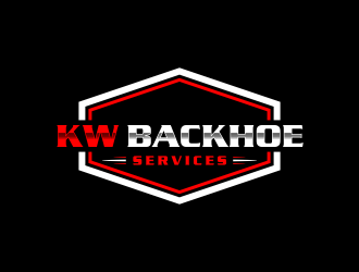 KW Backhoe Service logo design by GassPoll