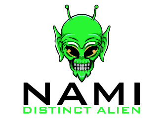 NAMI Distinct Alien logo design by AamirKhan