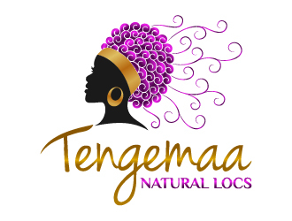 Tengemaa Locs  logo design by sakarep