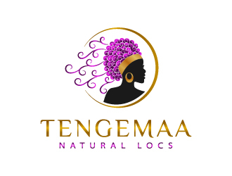 Tengemaa Locs  logo design by sakarep