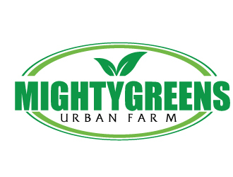 Mightygreens Urban Farm logo design by AamirKhan