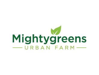 Mightygreens Urban Farm logo design by mhala