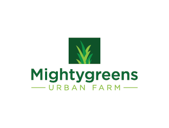 Mightygreens Urban Farm logo design by mhala