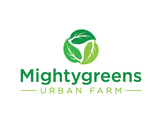Mightygreens Urban Farm logo design by mhala