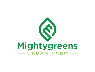 Mightygreens Urban Farm logo design by mhala