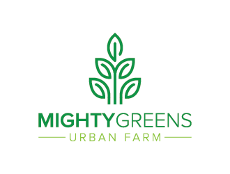 Mightygreens Urban Farm logo design by mhala