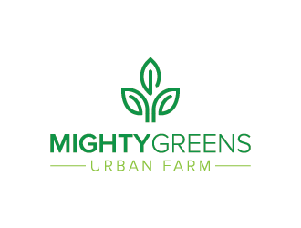 Mightygreens Urban Farm logo design by mhala