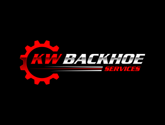 KW Backhoe Service logo design by GassPoll