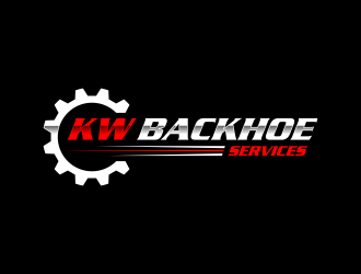 KW Backhoe Service logo design by GassPoll