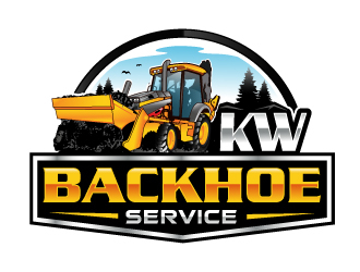 KW Backhoe Service logo design by LucidSketch