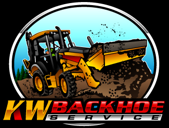 KW Backhoe Service logo design by Suvendu
