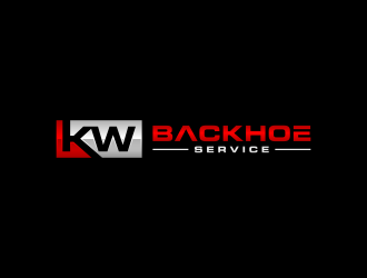 KW Backhoe Service logo design by ubai popi