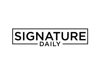 Signature Daily logo design by Franky.