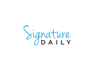 Signature Daily logo design by johana