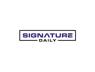 Signature Daily logo design by johana
