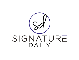 Signature Daily logo design by johana