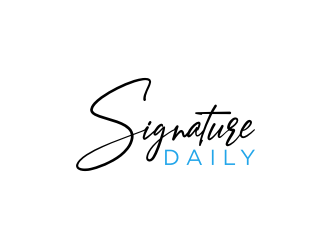 Signature Daily logo design by johana
