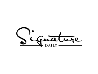 Signature Daily logo design by GassPoll