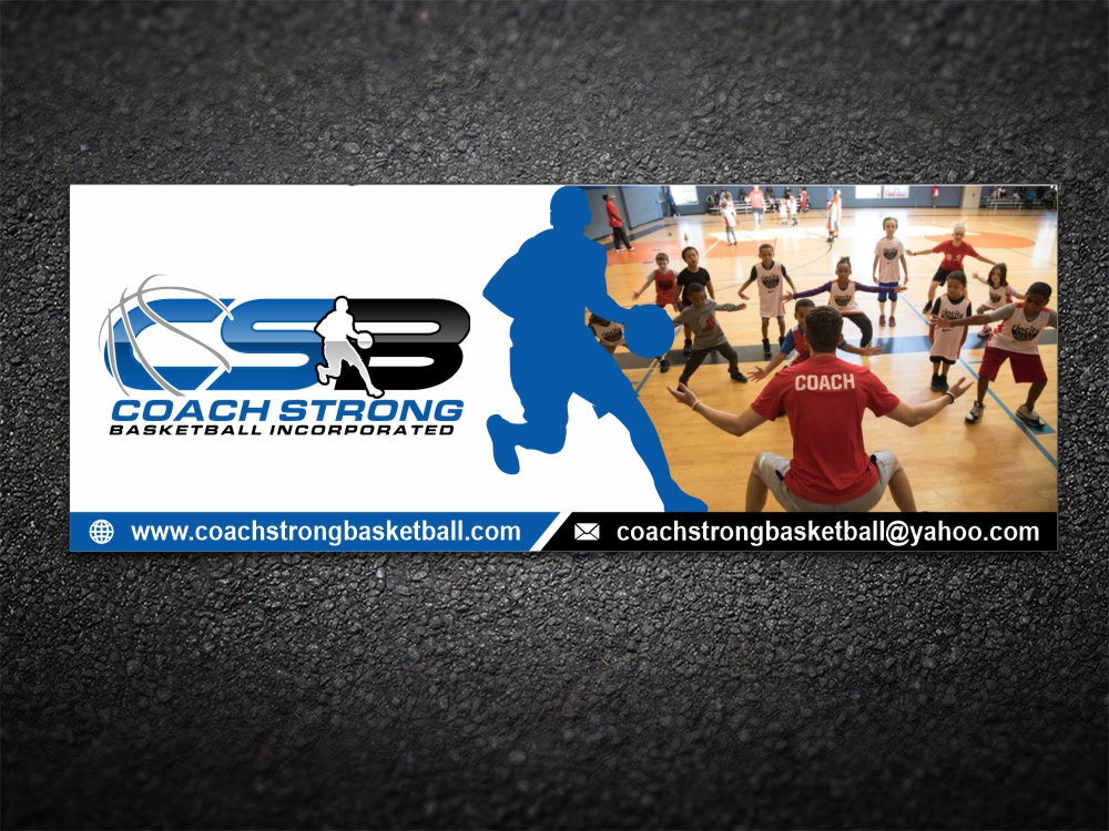 coach strong basketball incorporated logo design by ManishKoli