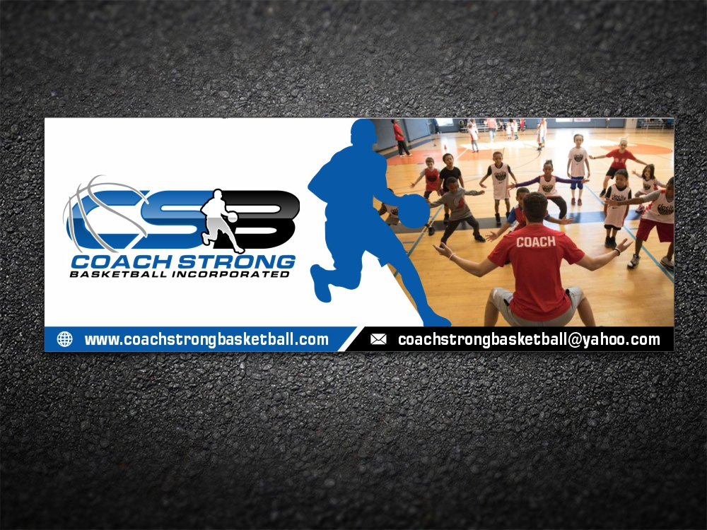 coach strong basketball incorporated logo design by ManishKoli