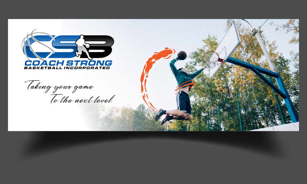 coach strong basketball incorporated logo design by GRB Studio