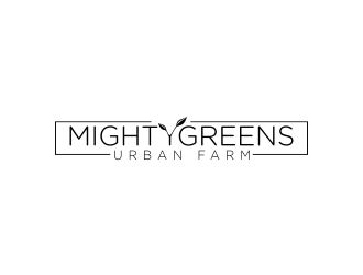 Mightygreens Urban Farm logo design by Dhieko