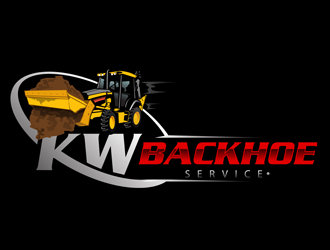 KW Backhoe Service logo design by DreamLogoDesign