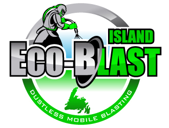 Island Eco-Blast logo design by Suvendu