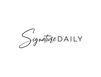 Signature Daily logo design by johana