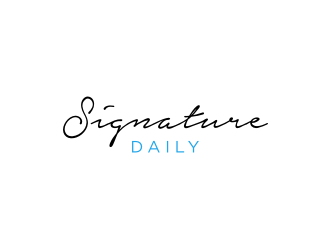 Signature Daily logo design by johana