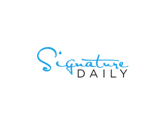 Signature Daily logo design by johana