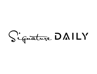 Signature Daily logo design by pel4ngi