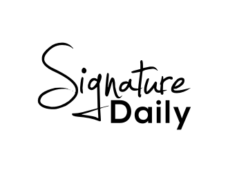 Signature Daily logo design by larasati