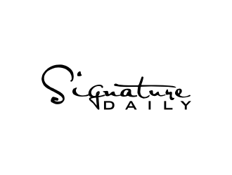 Signature Daily logo design by larasati
