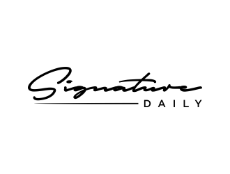 Signature Daily logo design by GassPoll