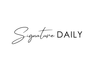 Signature Daily logo design by GassPoll