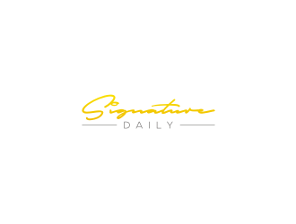 Signature Daily logo design by restuti