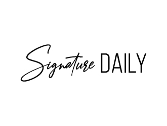 Signature Daily logo design by BrainStorming