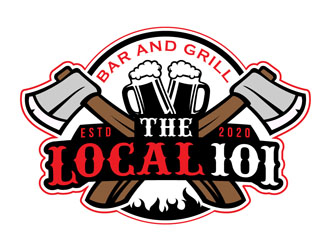 The Local 101 logo design by DreamLogoDesign