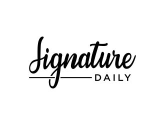 Signature Daily logo design by Kanya